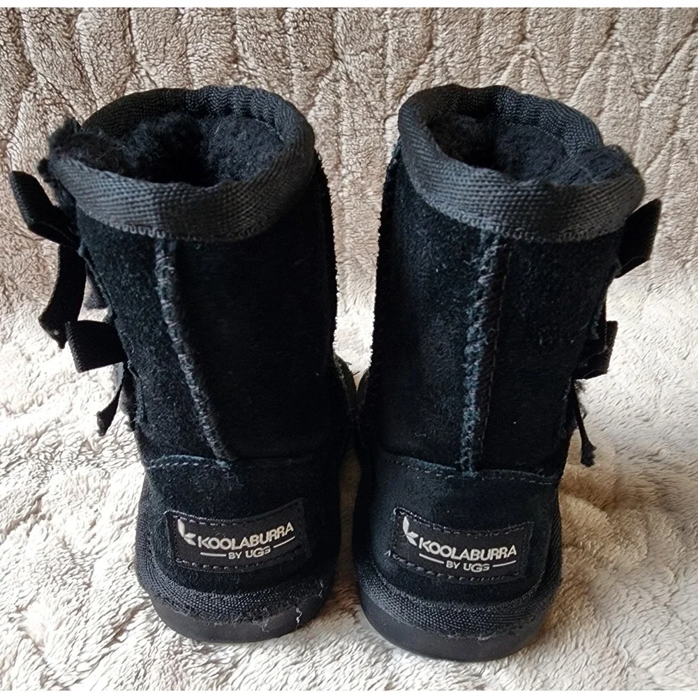 Koolaburra By UGG Black Victoria Mini Boots Little Girls 6